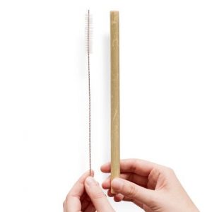 bamboo straws with cleaner