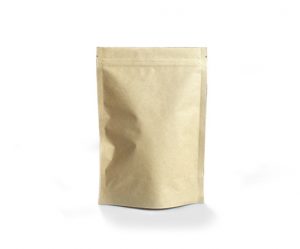 compostable Kraft ziplock pouches