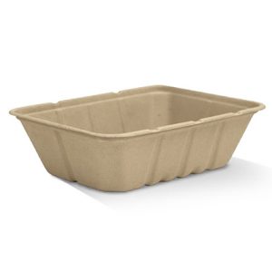 Bamboo takeway trays with lids