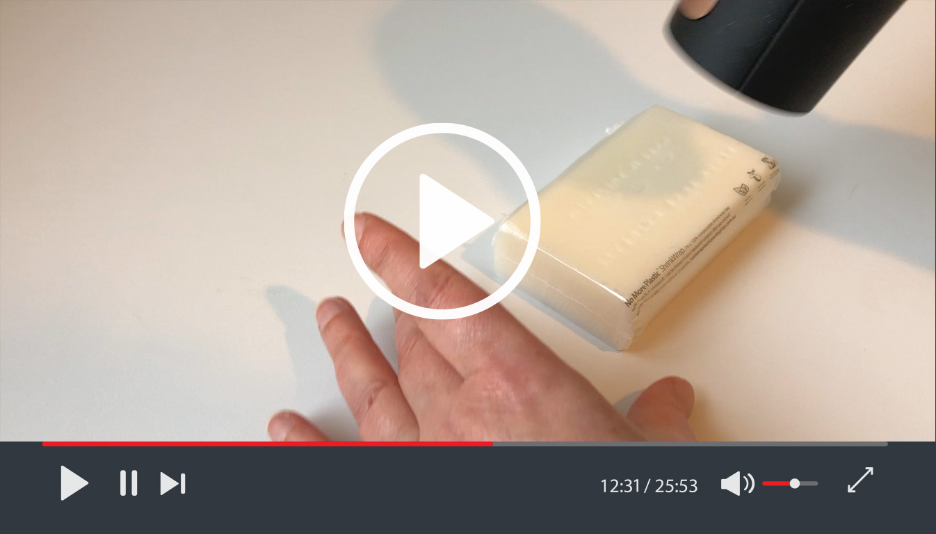 How to shrinkwrap soap bars