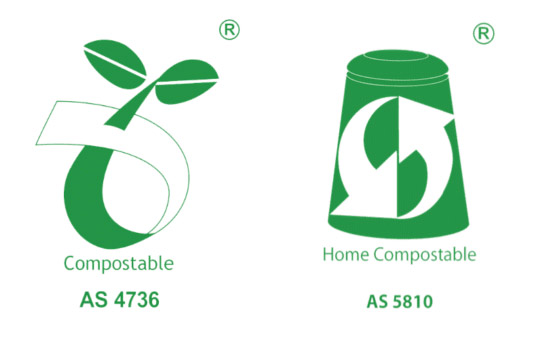 Australian composting logos